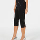 Thalia Sodi Women's Cropped Zip-Trim Pants Black Size Small