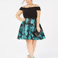 Morgan & Company Women's Trendy Off The Shoulder Dress Black Size 20W