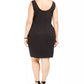 Bcx Women's Trendy Plus Size Embellished Asymmetrical Dress Black Size 3 Extra Large