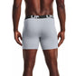 Under Armour Men's Underwear Large 3 Pack Logo Boxer Brief Grey Size Large