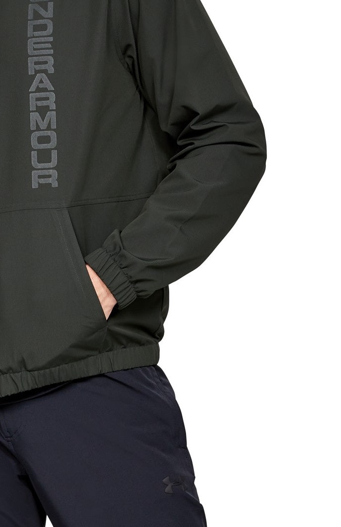 Under Amour Men's Unstoppable Storm Bomber Jacket Green Size Small