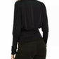 Leyden Women's Gathered Knit Top Black Size Large