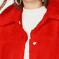 Jou Jou Juniors' Faux-Fur Jacket Red Size Large