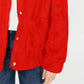 Jou Jou Juniors' Faux-Fur Jacket Red Size Large