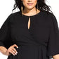 City Chic Women's Trendy Plus Size Jolie Wrap Dress Black Size 22W