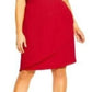 City Chic Women's Trendy Plus Size Faux-Wrap Dress Lust Red Size 18W