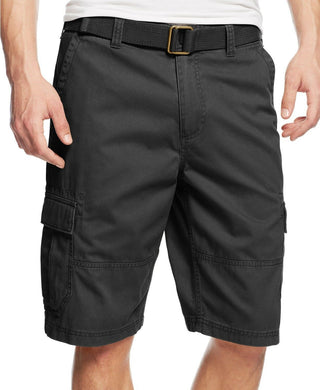 American Rag Men's Belted Relaxed Cargo Shorts Gray Size 30 Regular