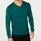 Alfani Men's V-Neck Sweater Green Size XX Large