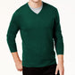 Alfani Men's V-Neck Sweater Cape Green Size Small