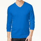 Alfani Men's V-Neck Sweater Blue Size 3 Extra Large