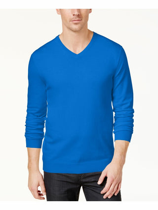 Alfani Men's V-Neck Sweater Blue Size 3 Extra Large