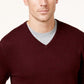 Alfani Mens Knit Pullover Sweater Red Size Small