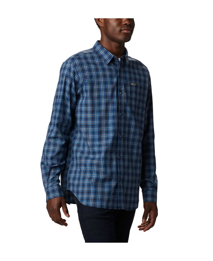 Columbia Men's Vapor Ridge III Plaid Shirt Blue Size 2 Extra Large