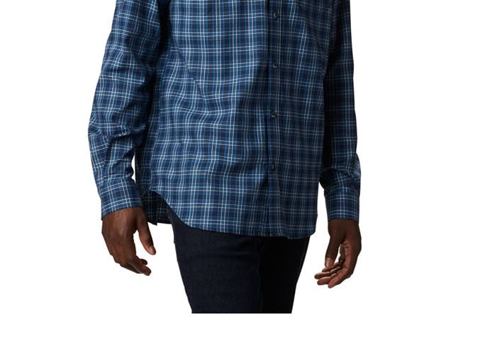 Columbia Men's Vapor Ridge III Plaid Shirt Blue Size 2 Extra Large
