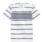 American Rag Men's Stripe V-Neck T-Shirt Natural Size Small