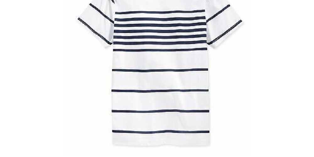American Rag Men's Stripe V-Neck T-Shirt Natural Size Small