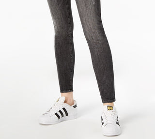 M1858 Women's Kristen Skinny Ankle Jeans Gray Size 32x32