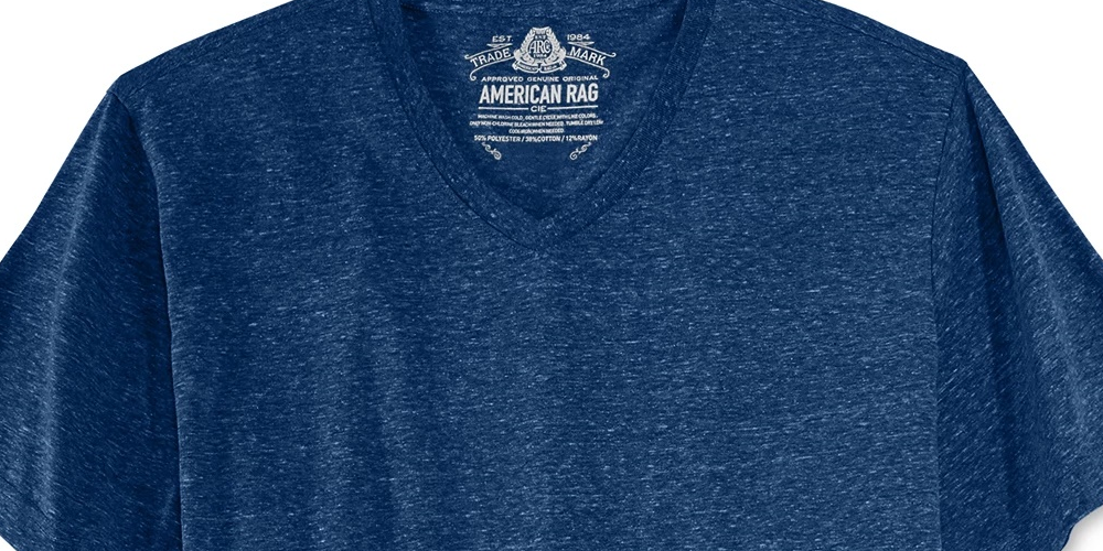 American Rag Men's Tri-Blend T-Shirt Navy Size Extra Large
