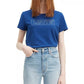 Levi's Women's Cotton The Perfect Tee Logo Graphic T-Shirt Navy Size Small