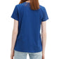 Levi's Women's Cotton The Perfect Tee Logo Graphic T-Shirt Navy Size Medium