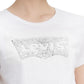 Levi's Women's The Perfect Tee Sequin Graphic T-Shirt White Size Extra Large