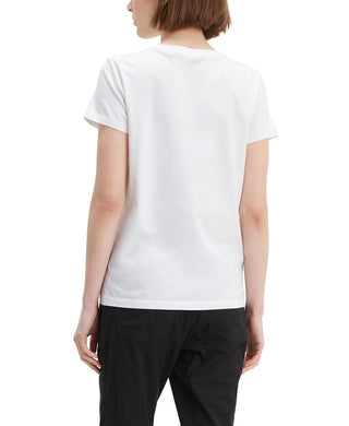 Levi's Women's The Perfect Tee Sequin Graphic T-Shirt White Size Extra Small