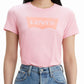Levi's Women's Batwing Cotton The Perfect Tee Logo Graphic T-Shirt Pink Size Small