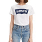 Levi's Women's Cotton Logo Graphic T-Shirt White Size Medium