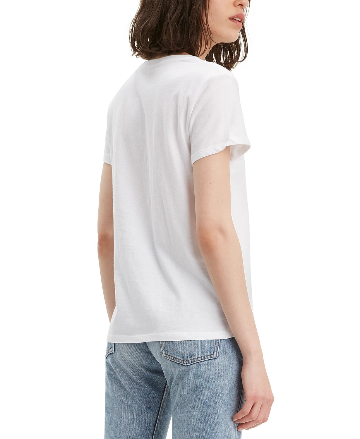 Levi's Women's Cotton Logo Graphic T-Shirt White Size Medium