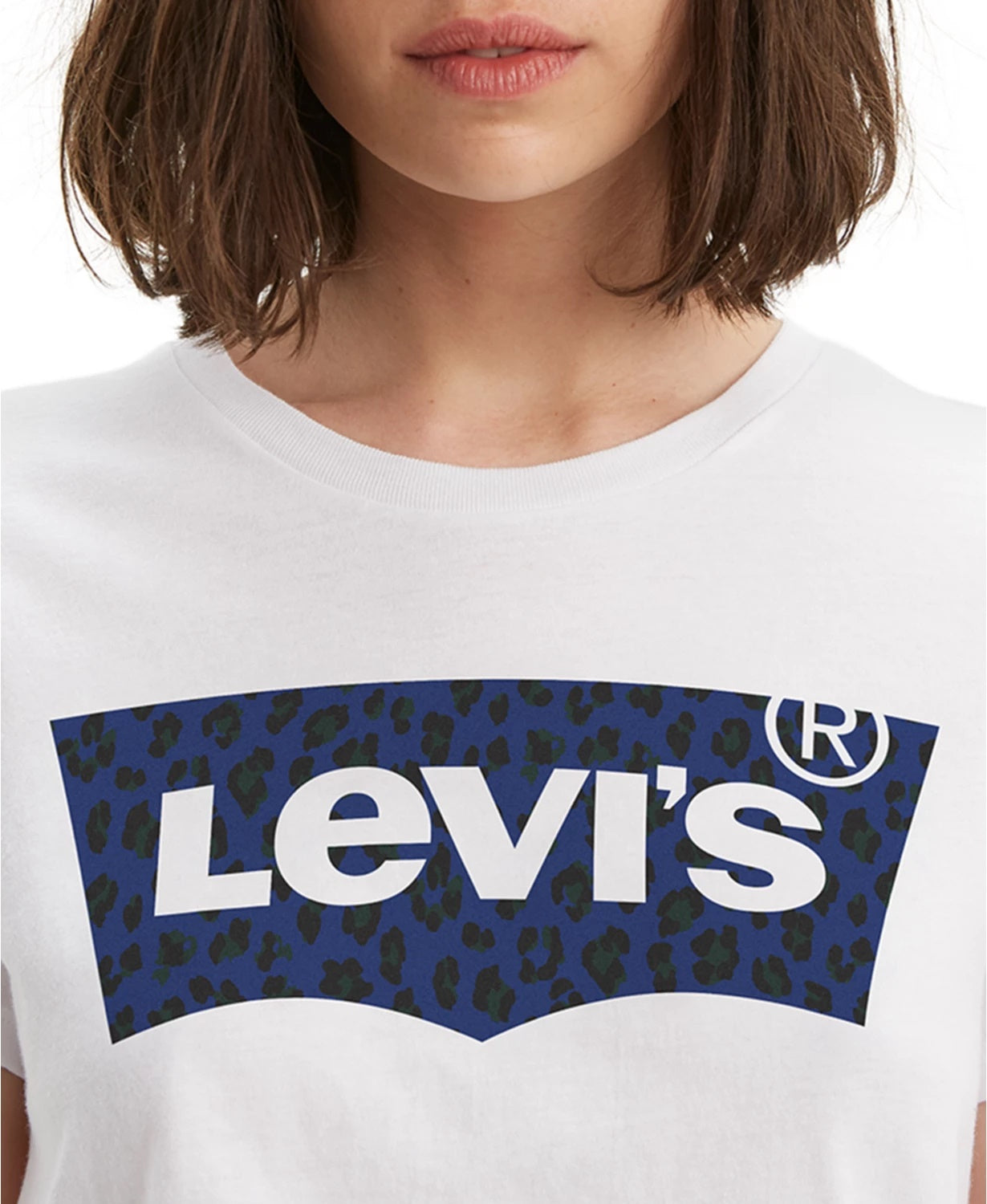 Levi's Women's Cotton Logo Graphic T-Shirt White Size Medium