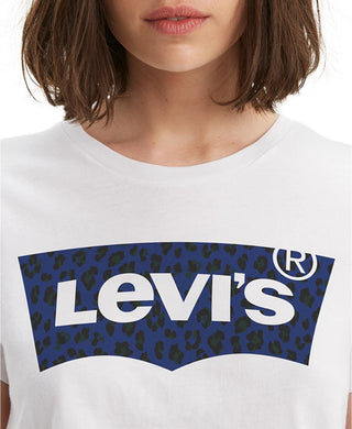 Levi's Women's Cotton Logo Graphic T-Shirt White Size Medium
