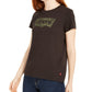 Levi's Women's Perfect Camo Batwing-Logo T-Shirt Black Size Small