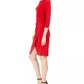 Taylor Women's Draped Jersey Dress Red Size 10