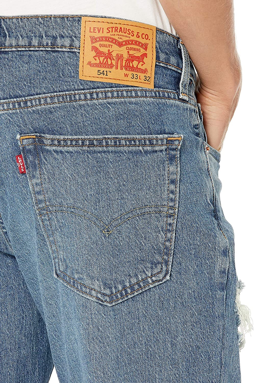 Levi' Men's 541 Athletic-Fit Blue Comet Camo Jeans Size 40 x32