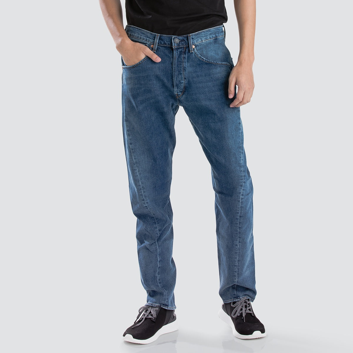 Levi's Men's 541 Athletic Fit Ripped Jeans Med Blue Size 34X32