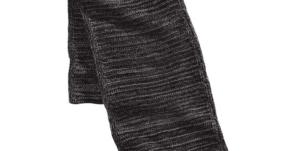 Calvin Klein Men's Marled Reversible Scarf Black Size Regular