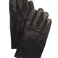 Calvin Klein Men's Leather Touch-Screen Gloves Black Size Large