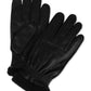 Tommy Hilfiger Men's Boulder Leather Touch-Screen Gloves Black Size Medium