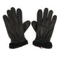 Tommy Hilfiger Men's Boulder Leather Touch-Screen Gloves Black Size Medium