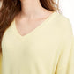 Freshman Juniors' Cozy V-Neck Top Yellow Size Extra Small