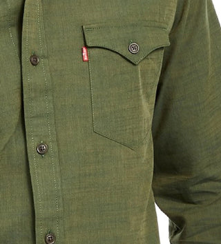 Levi's Men's Darrow Shirt Green Size Extra Large