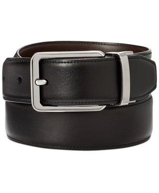 Perry Ellis Men's Portfolio Gunmetal Buckle Reversible Belt Black Size 30 Regular