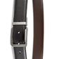 Perry Ellis Men's Portfolio Gunmetal Buckle Reversible Belt Black Size 30 Regular