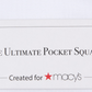 Four In Hand Men's Ultimate Pocket Square White Size Regular