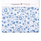 Four in Hand Men's Pannell Floral Pocket Square Navy Size Regular