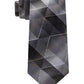 Van Heusen Men's Marine Classic Zig-Zag Stripe Tie Black Size Regular