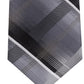 Van Heusen Men's Dean Classic Plaid Tie Black Size Regular