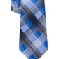 Van Heusen Men's Dean Classic Plaid Tie Blue Size Regular