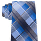 Van Heusen Men's Dean Classic Plaid Tie Blue Size Regular