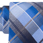 Van Heusen Men's Dean Classic Plaid Tie Blue Size Regular